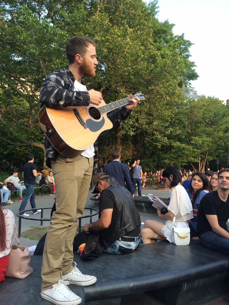 Mike Posner performing at Washington Square Park in New York, NY June 9, 2015
twitter.com/danceonfordays
