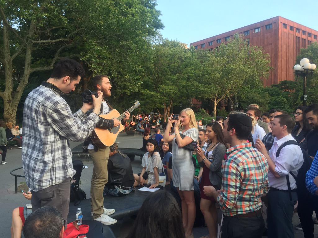 Mike Posner performing at Washington Square Park in New York, NY June 9, 2015
twitter.com/blbolton11
