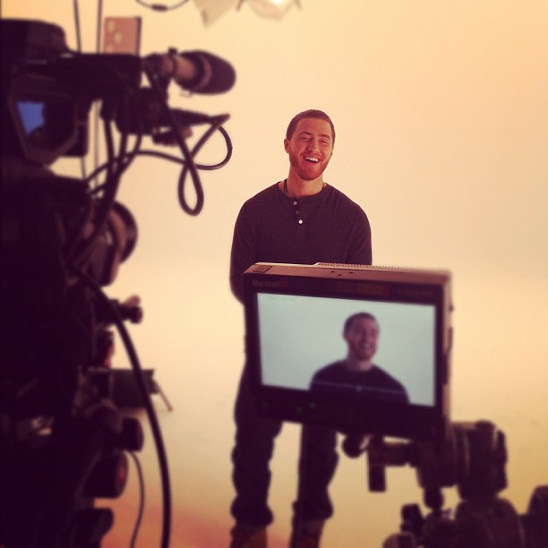 Mike Posner on the set of his new music video 2/23/13 or 2/24/13
