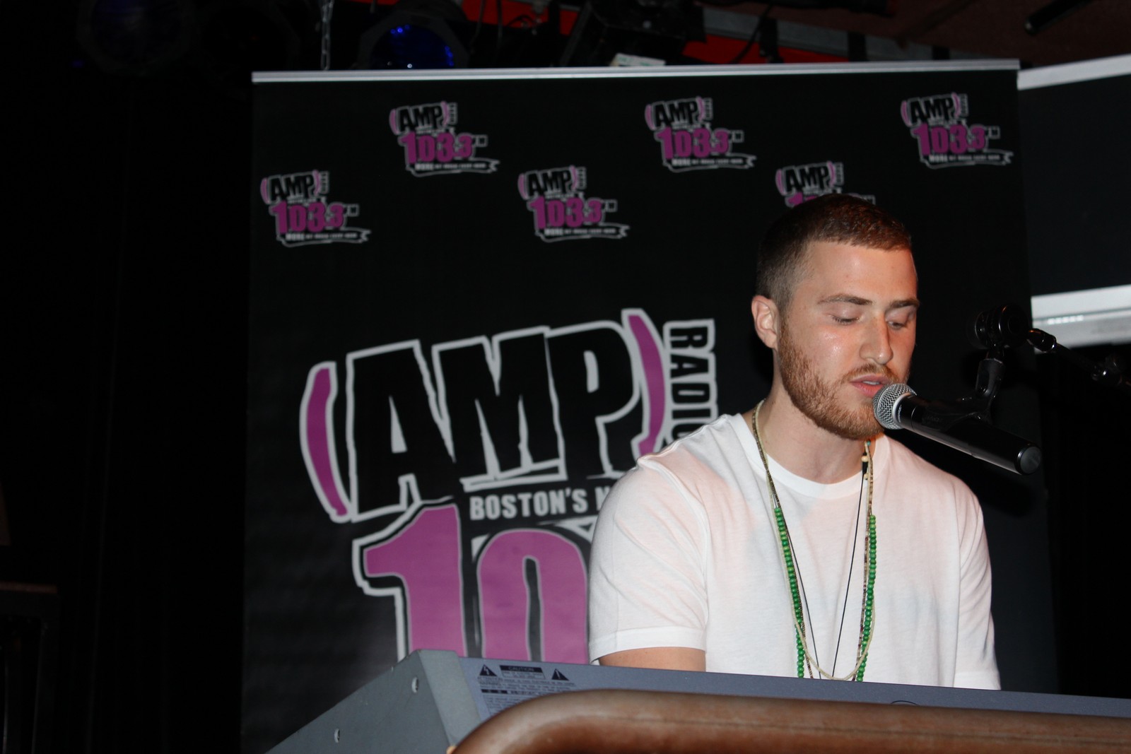 Mike Posner performing at the 103.3 AMP Radio Believe Tour Pre-Party in Boston, MA 7/20/13
1033ampradio.cbslocal.com
