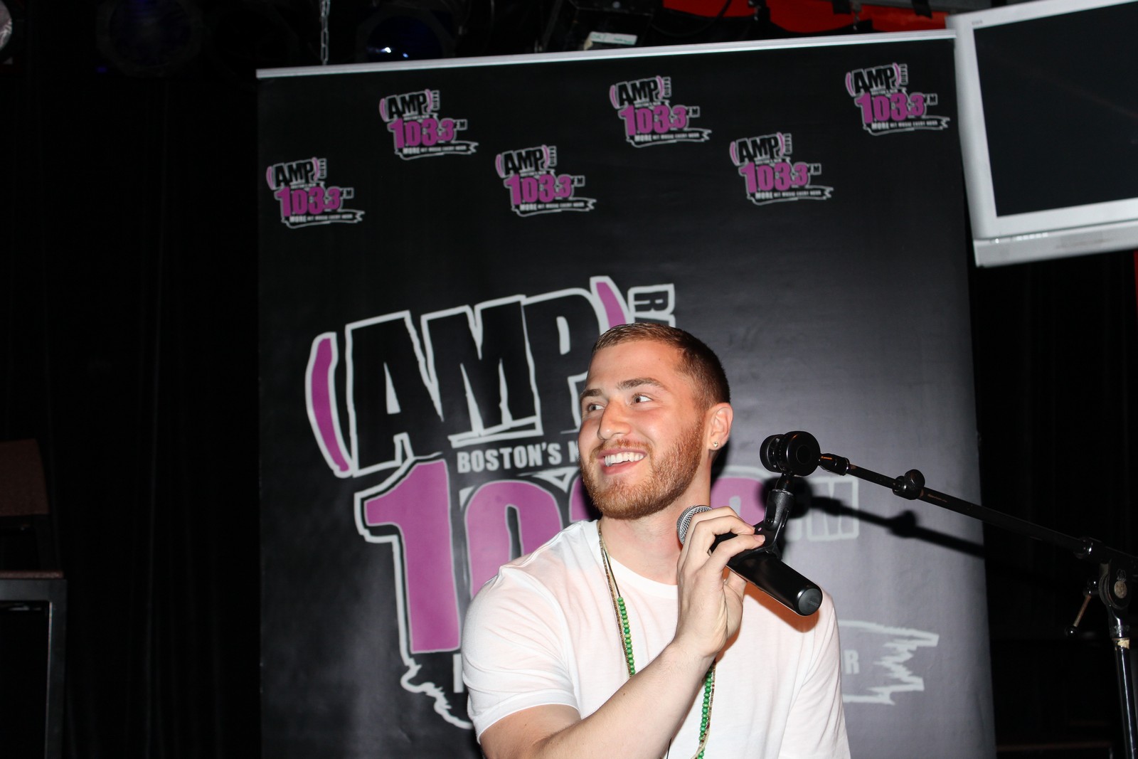 Mike Posner performing at the 103.3 AMP Radio Believe Tour Pre-Party in Boston, MA 7/20/13
1033ampradio.cbslocal.com
