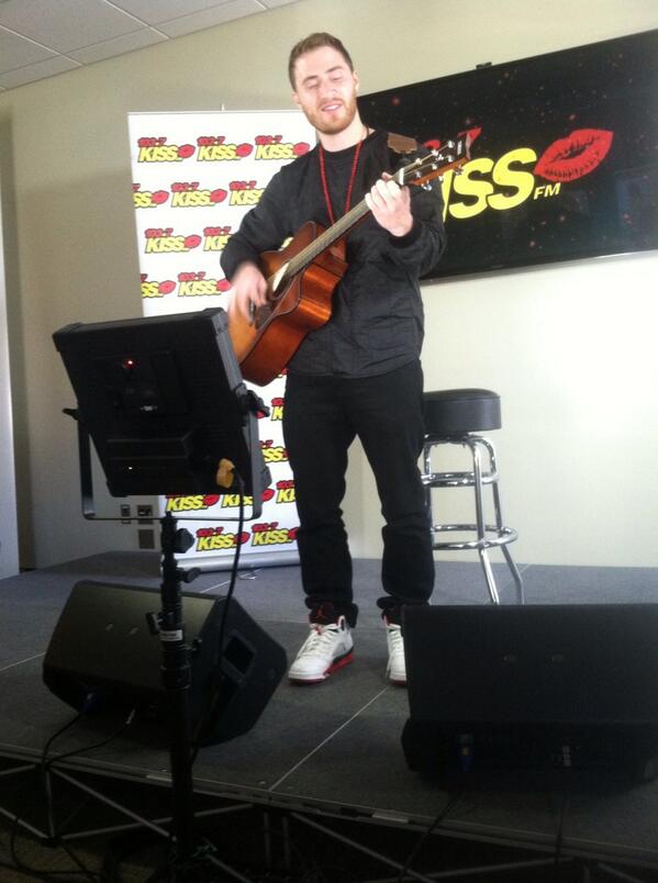 Mike Posner at 103.7 KISS FM in Milwaukee, WI 2/27/14
Twitter @jenazastrow
