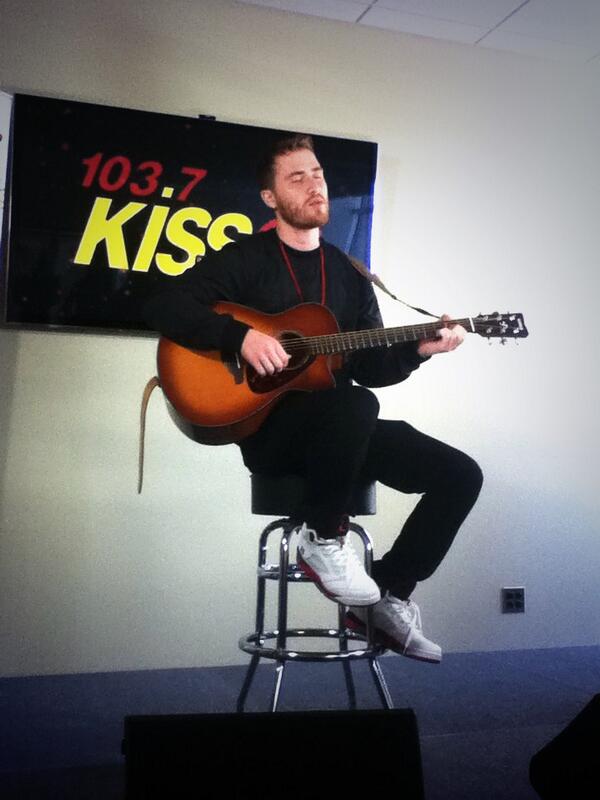 Mike Posner at 103.7 KISS FM in Milwaukee, WI 2/27/14
Twitter @cramedogg
