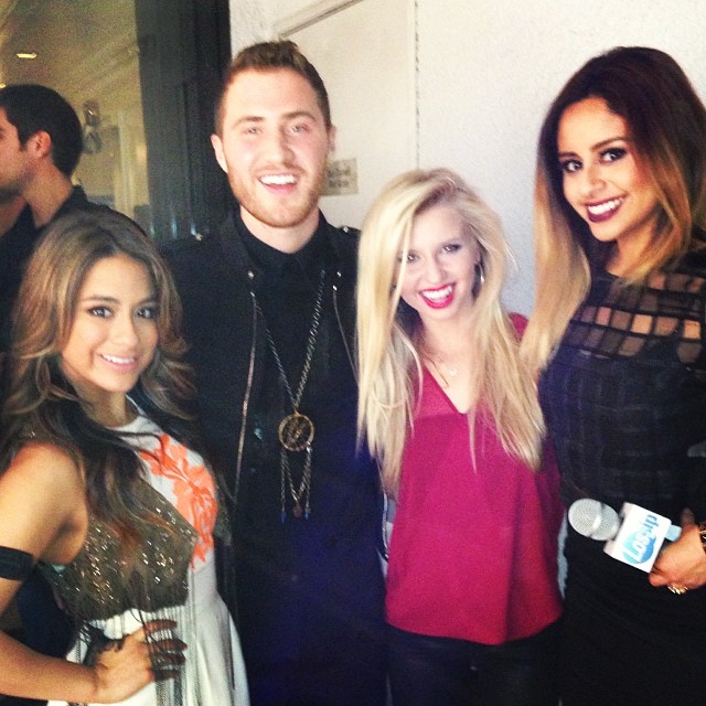 Mike Posner with Ally Brooke, Tiffany Houghton, and Brittany Valadez at Billboard Grammys After Party in West Hollywood, CA 1/26/14
Instagram @brittanykvaladez
