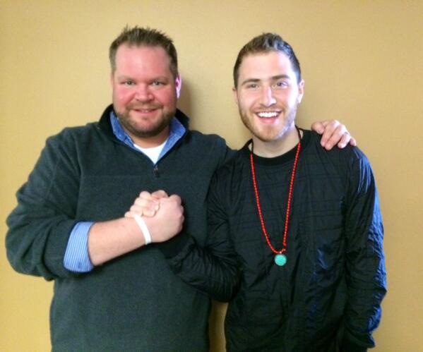 Mike Posner at 95.9 KISS FM in Green Bay, WI 2/27/14
Twitter @RadioChuggs
