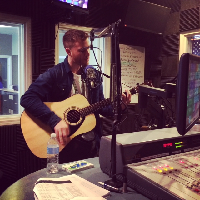 Mike Posner performing "Fingertip" live on the air on Josh Strickland in the Morning show on 97.5 NOW FM - Lansing, MI 2/7/14
975now.com
