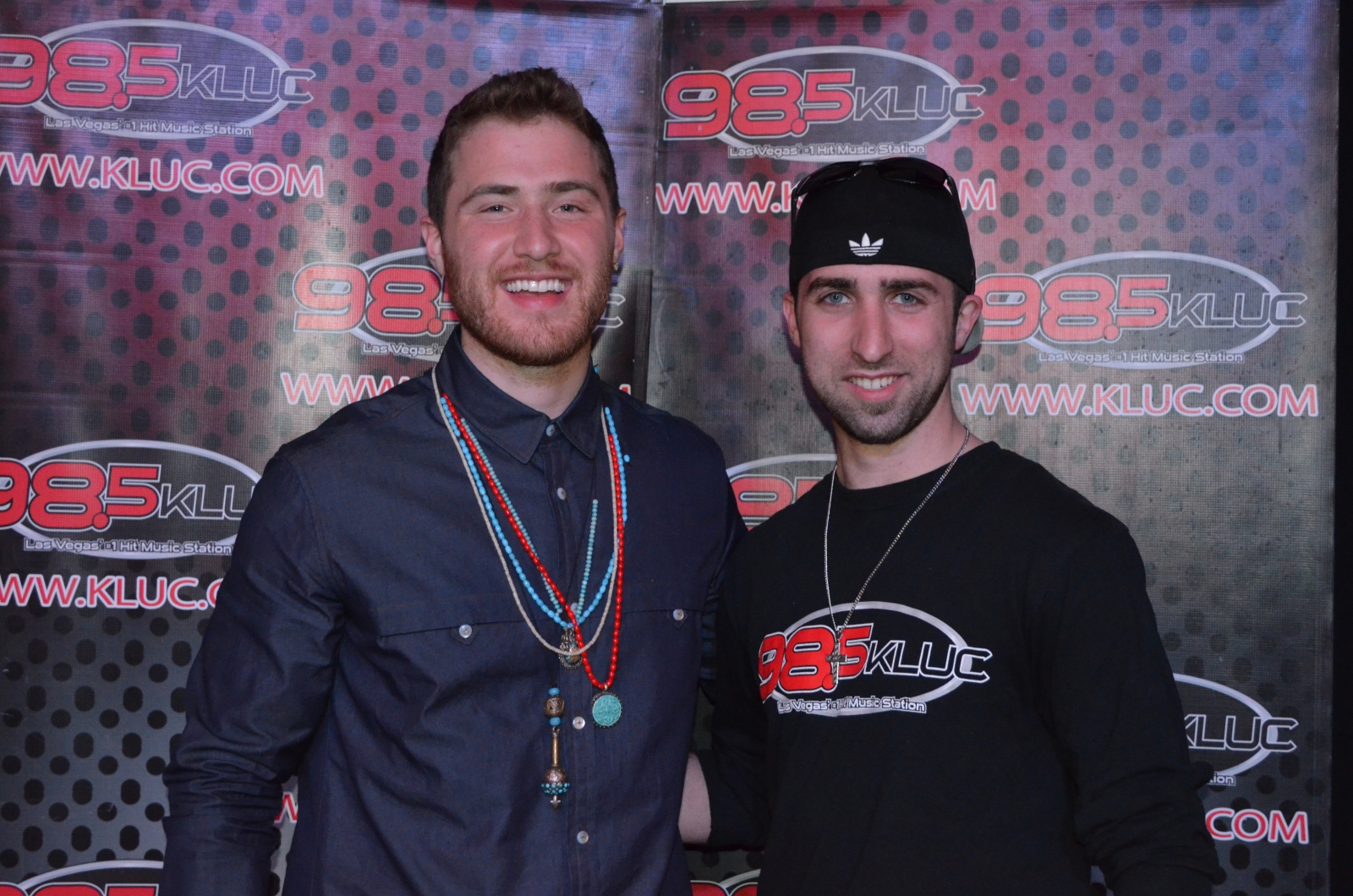 Mike Posner at 98.5 KLUC radio station - Las Vegas, NV 1/22/14
kluc.cbslocal.com
