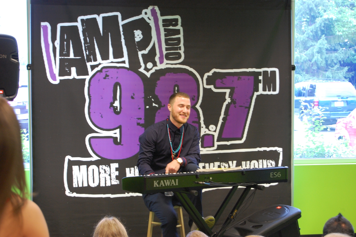 Mike Posner at 98.7 FM AMP Radio's Switch Party - Southfield, MI 7/29/13
987ampradio.cbslocal.com
