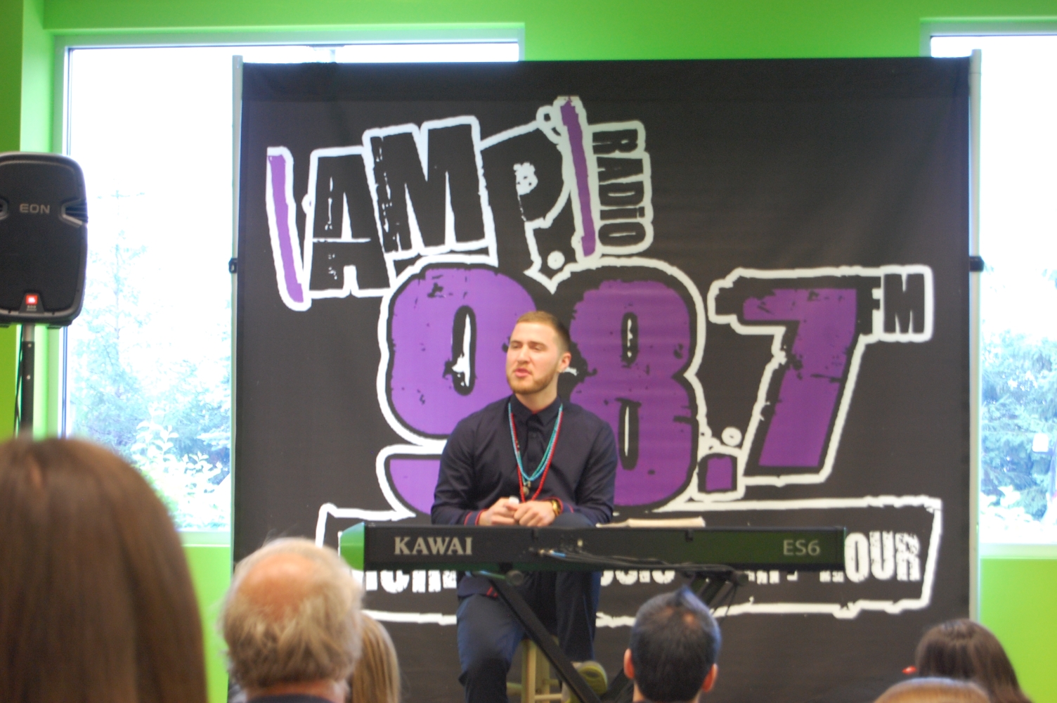 Mike Posner at 98.7 FM AMP Radio's Switch Party - Southfield, MI 7/29/13
987ampradio.cbslocal.com
