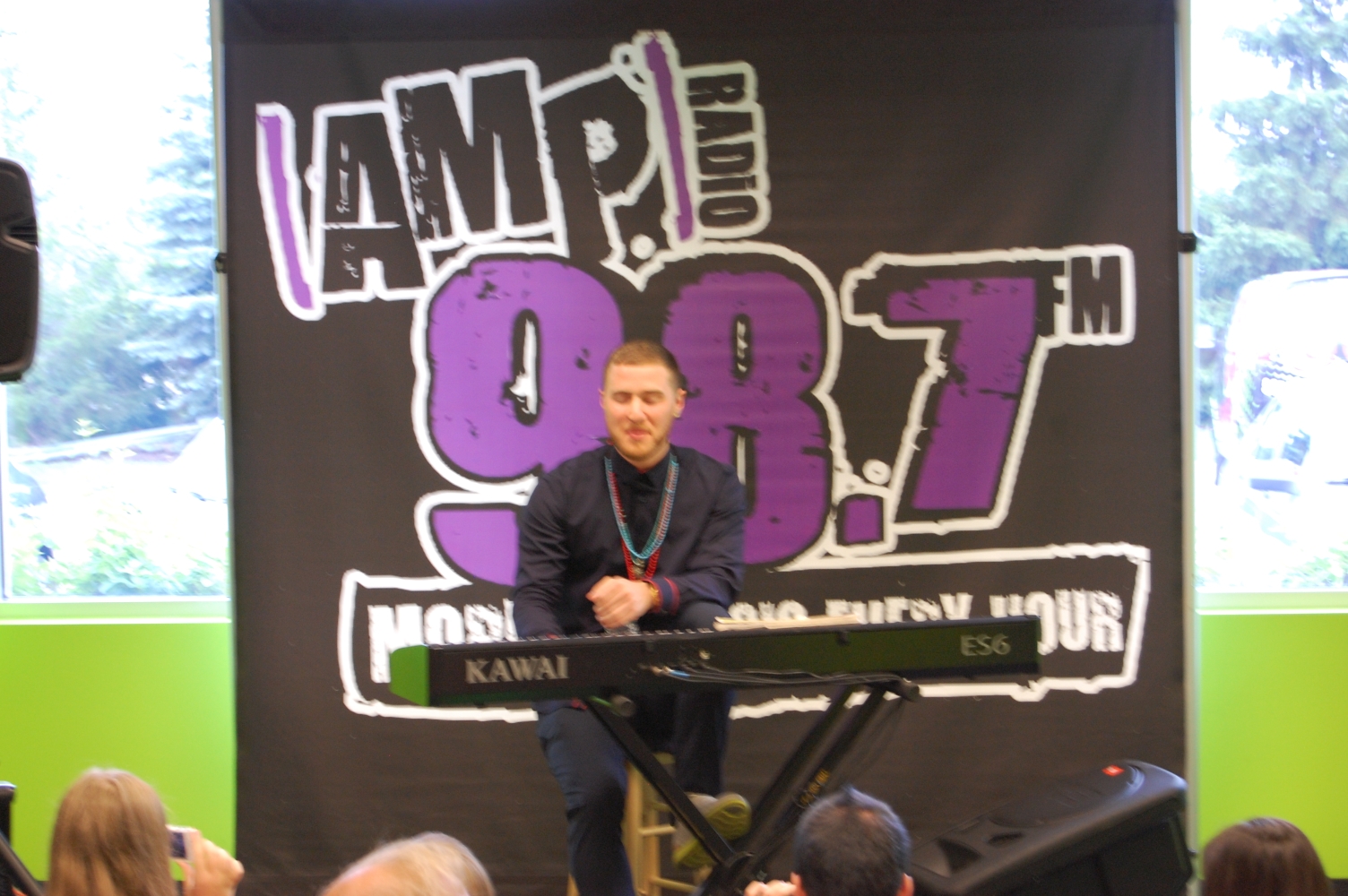 Mike Posner at 98.7 FM AMP Radio's Switch Party - Southfield, MI 7/29/13
987ampradio.cbslocal.com
