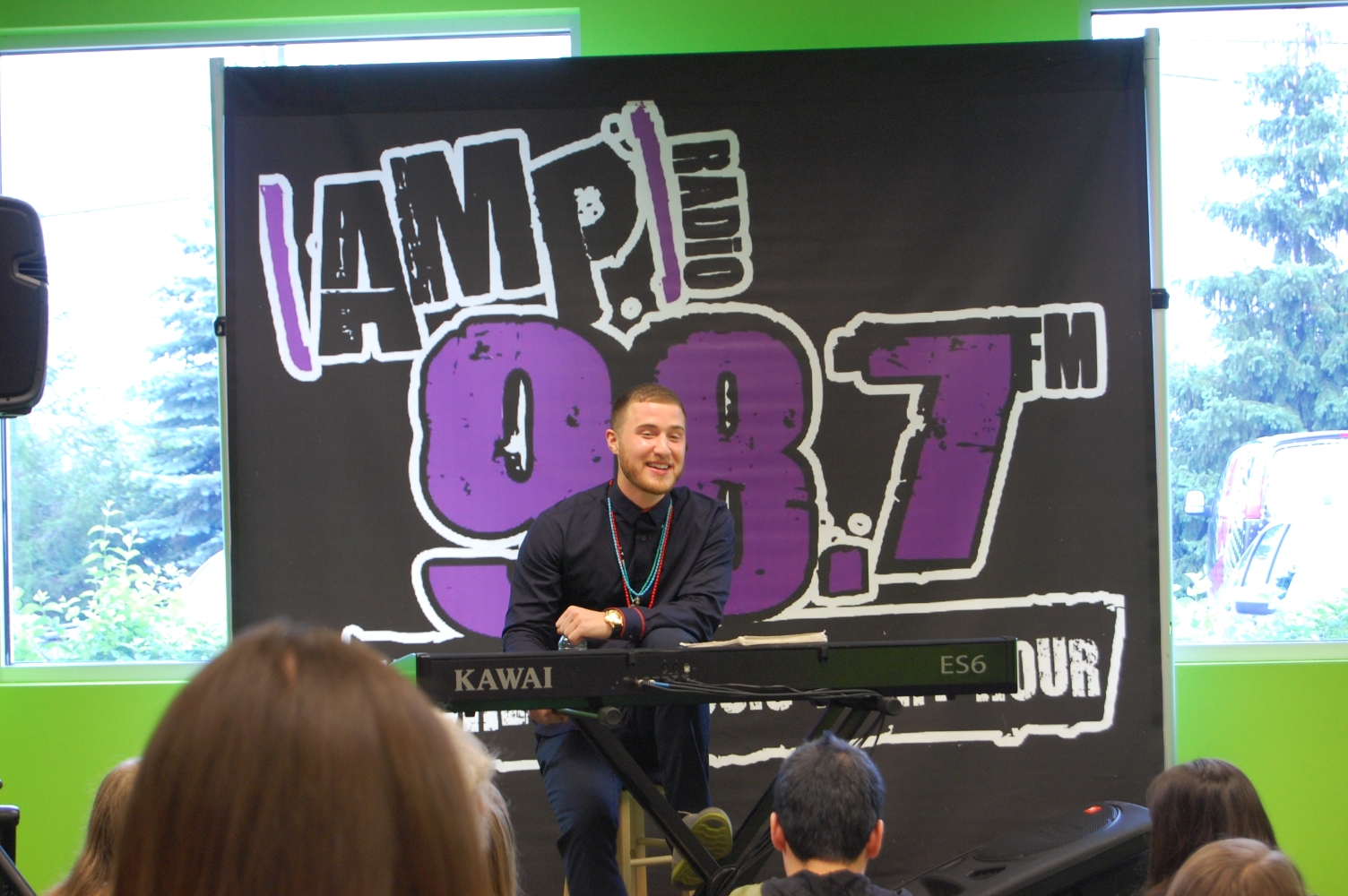 Mike Posner at 98.7 FM AMP Radio's Switch Party - Southfield, MI 7/29/13
987ampradio.cbslocal.com
