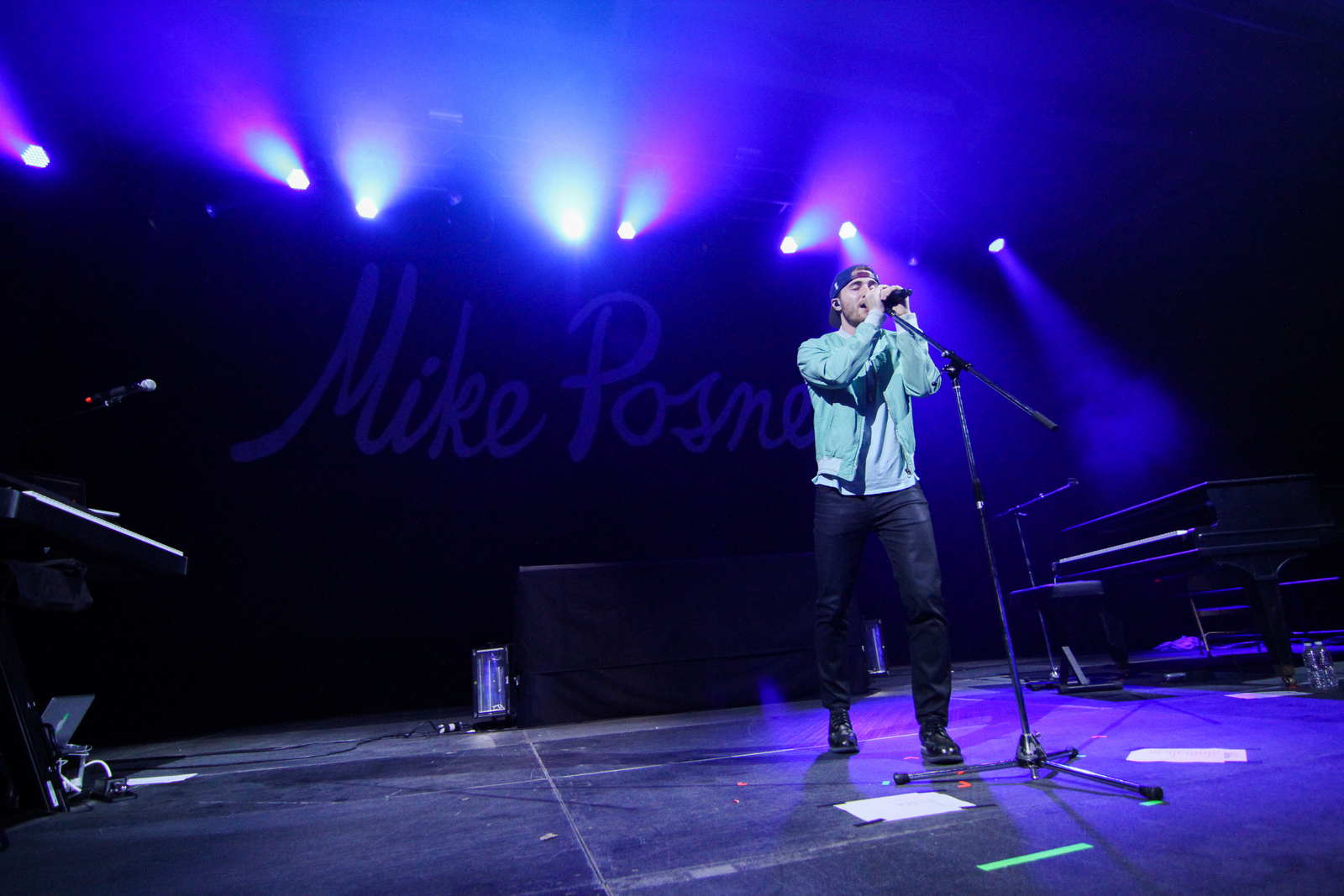 Mike Posner performaing at Albion College's Big Show 2014 in Albion, MI 4/21/14
Photo by Albion College
