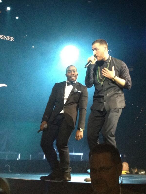 Mike Posner and DJ Dubz performing on the Believe Tour in Buffalo, NY 7/15/13
