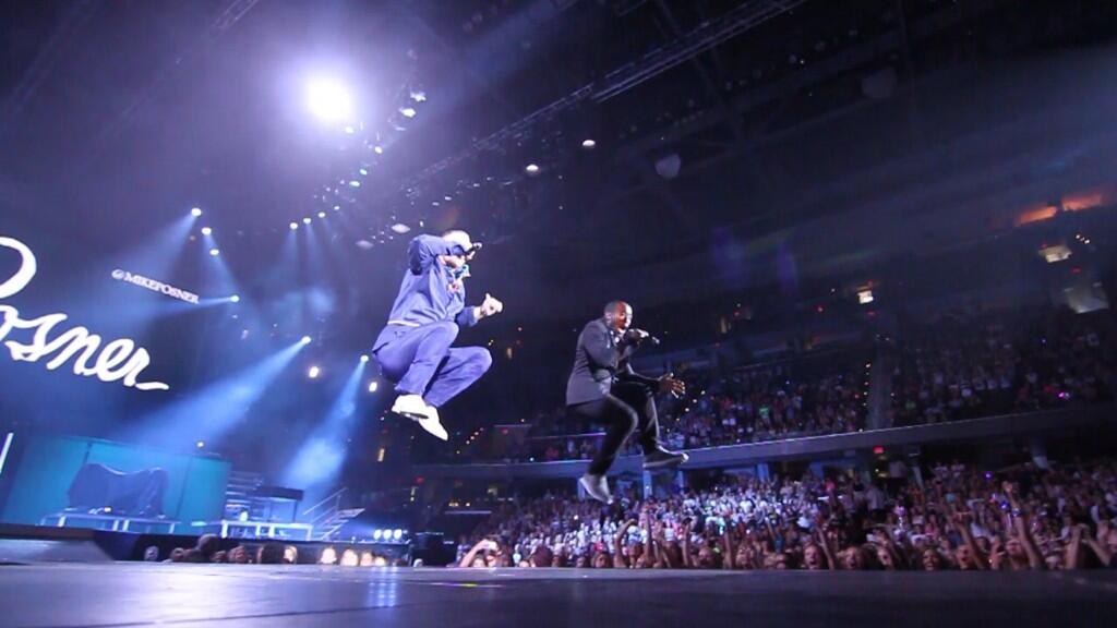 Mike Posner and DJ Dubz performing on the Believe Tour in Cleveland, OH 7/13/13
Photo by Mike Posner
instagram.com/mikeposner
