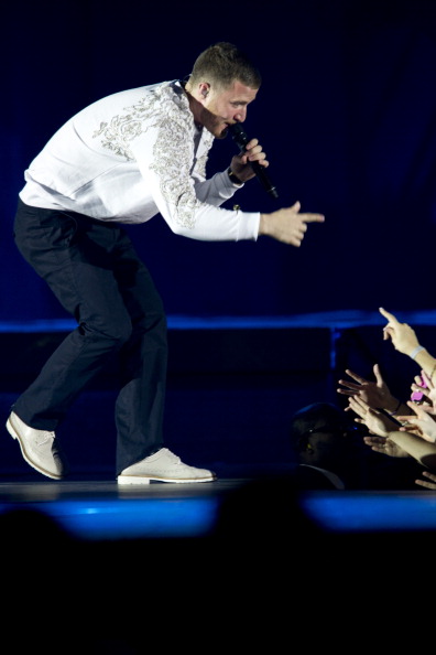 Mike Posner performing on the Believe Tour in Dallas, TX 7/3/13
