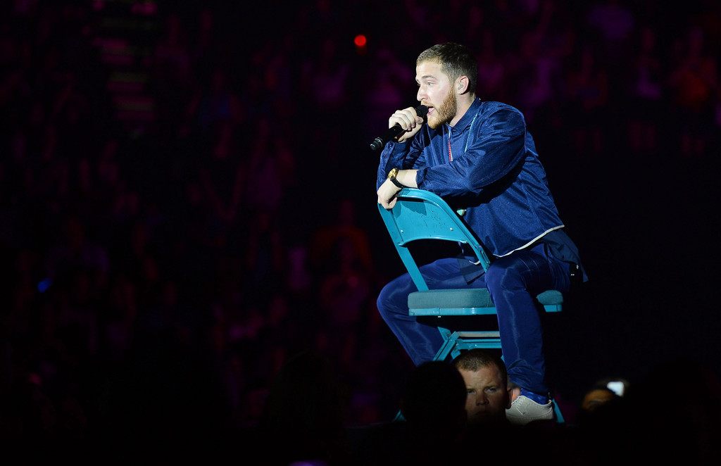 Mike Posner performing on the Believe Tour in Las Vegas, NV 6/28/13
