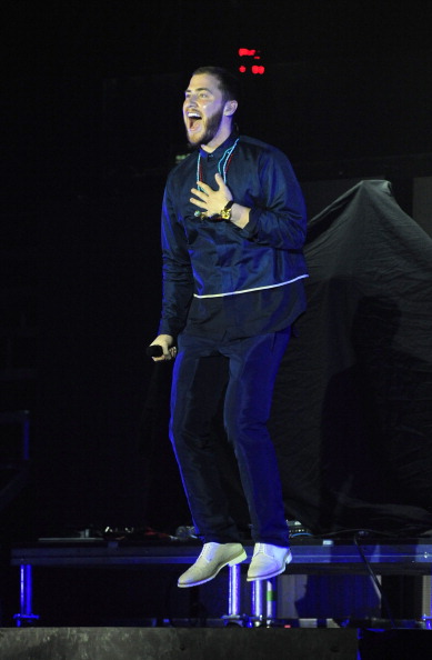 Mike Posner performing on the Believe Tour in Las Vegas, NV 6/28/13
