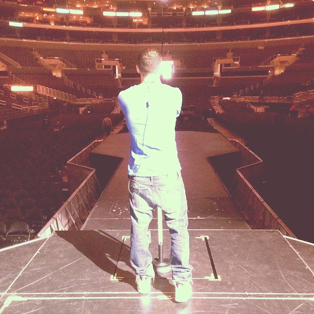 Mike Posner during soundcheck on the Believe Tour in Los Angeles, CA 6/24/13
Photo by Mike Posner
instagram.com/MikePosner
