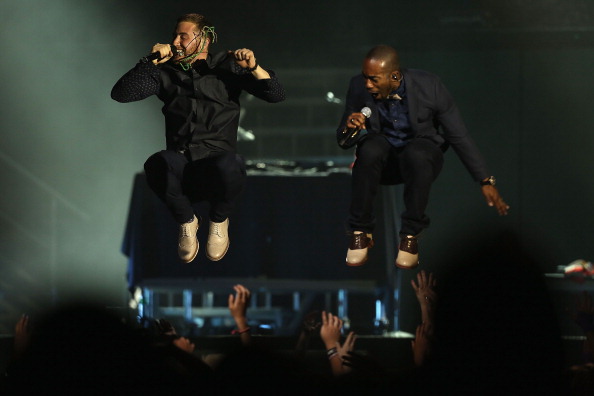 Mike Posner and DJ Dubz performing on the Believe Tour in Philadelphia, PA 7/17/13
