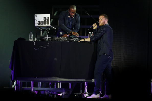 Mike Posner and DJ Dubz performing on the Believe Tour in Philadelphia, PA 7/17/13
