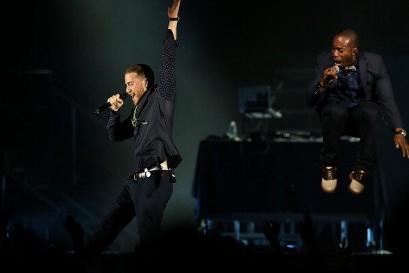 Mike Posner and DJ Dubz performing on the Believe Tour in Philadelphia, PA 7/17/13
