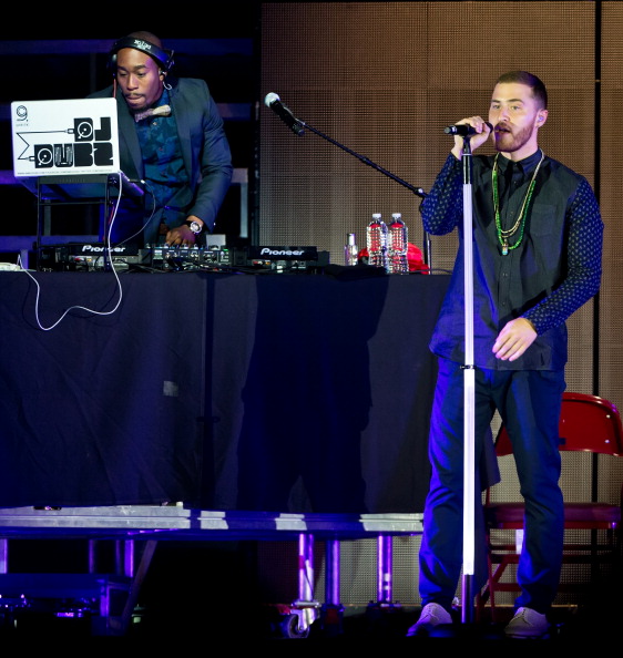 Mike Posner and DJ Dubz performing on the Believe Tour in Philadelphia, PA 7/17/13
