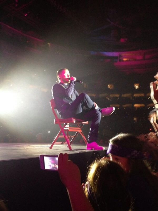 Mike Posner performing on the Believe Tour in Philadelphia, PA 7/17/13
