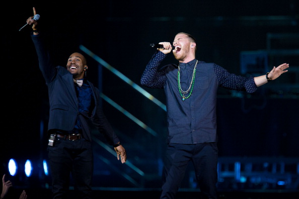 Mike Posner and DJ Dubz performing on the Believe Tour in Philadelphia, PA 7/17/13
