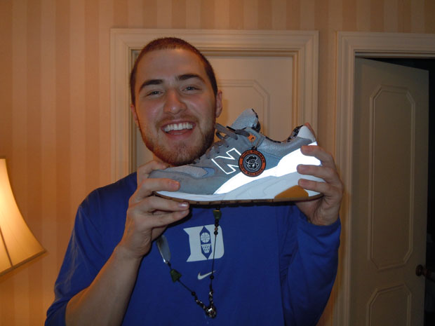 Mike Posner and New Balance sneaker
BurnRubberDetroit.com
