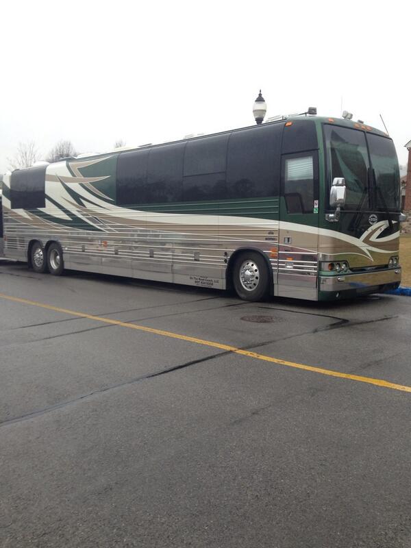 Mike Posner's tour bus at Juniata College 3/29/14
Twitter @isims1999
