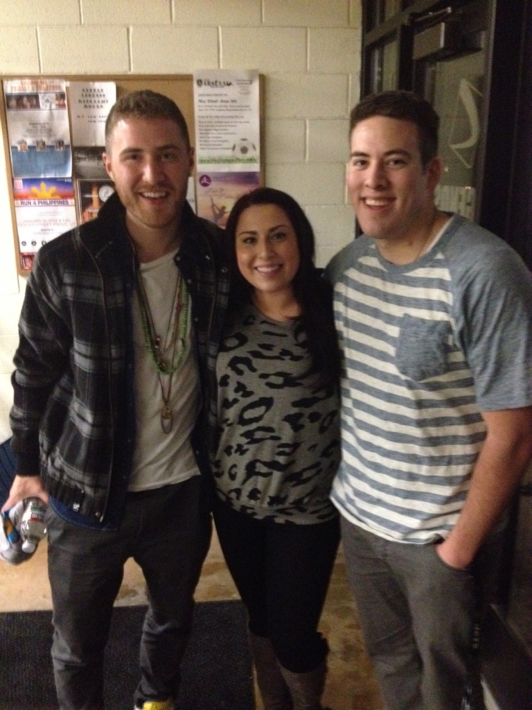 Cade and his wife with Mike Posner 2014
