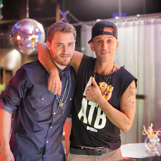 Mike Posner with Clinton Sparks on the set of "UV Love" music video 3/9/14
Instagram @clintonsparks
