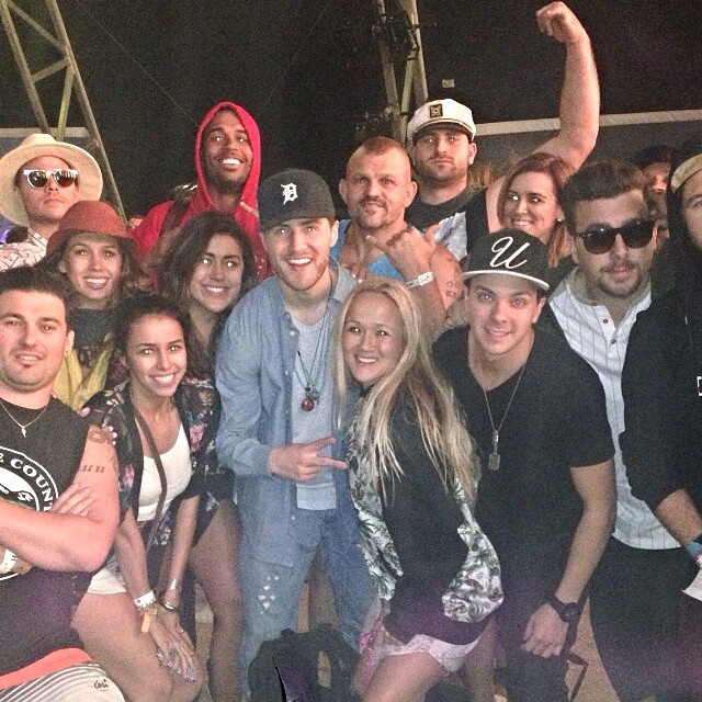 Mike Posner with friends at Coachella in Indio, CA 4/12/14
Instagram @MikePosner
