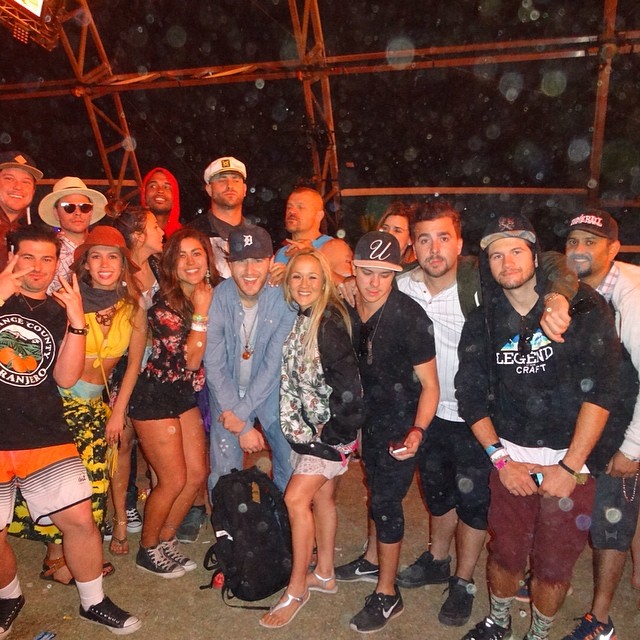 Mike Posner with friends at Coachella in Indio, CA 4/12/14
Instagram @theofficialchuckliddell
