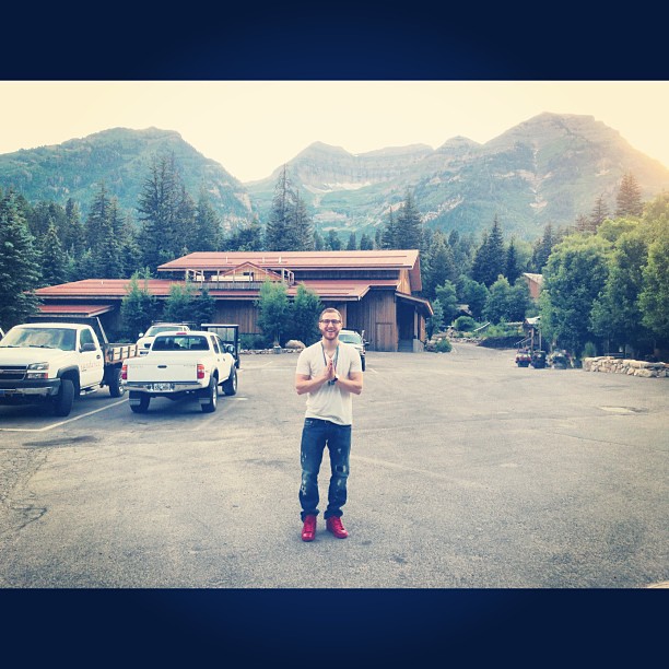 Mike Posner in the Colorado mountains 6/29/13
