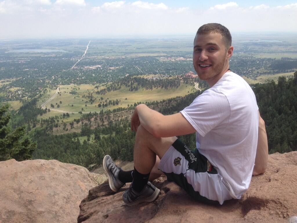 Mike Posner in the Colorado mountains 7/1/13
