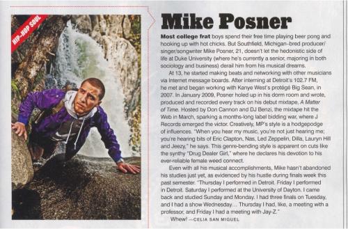 Mike Posner - Complex Magazine - August 2009
