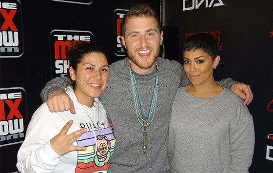 Mike Posner with DJ Carisma and Abby De La Rosa on Carisma's Cookie Jar - Los Angeles, CA 1/21/14
themixshow.com
