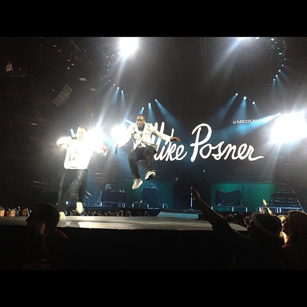 Mike Posner and DJ Dubz performing on the Believe Tour in Dallas, TX 7/3/13
Photo by instagram.com/c_ingersoll
