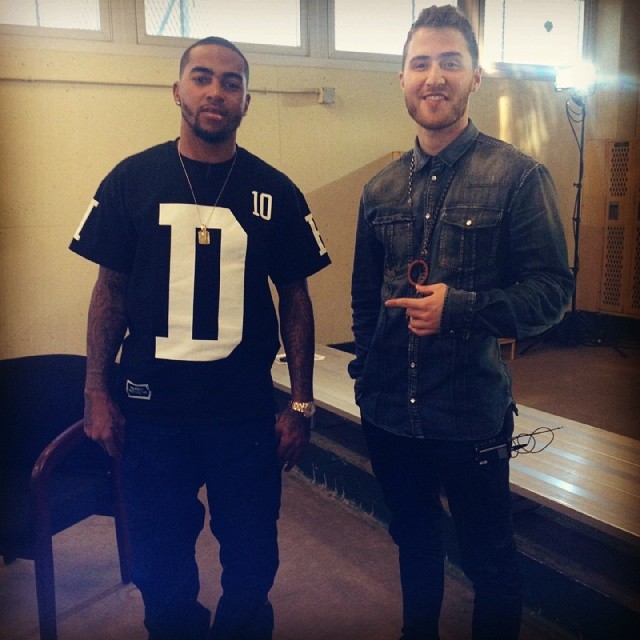 Mike Posner and DeSean Jackson of the Philadelphia Eagles 1/17/14
Instagram @_samanthabeth
