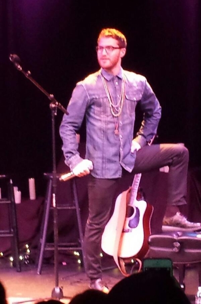 Mike Posner performing on his Unplugged Tour at City Theatre in Detroit, MI 4/6/14
Twitter @ATL210
