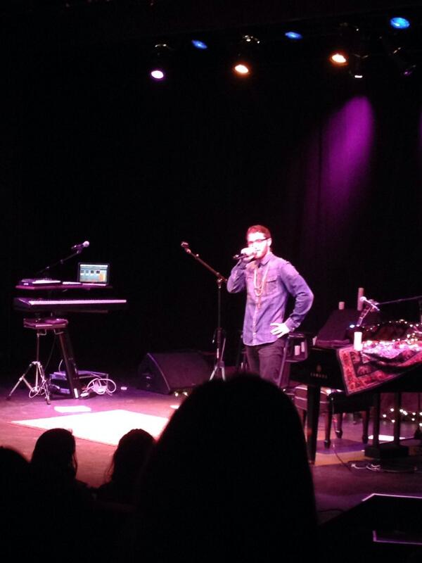 Mike Posner performing on his Unplugged Tour at City Theatre in Detroit, MI 4/6/14
Twitter @ashleylocklearr
