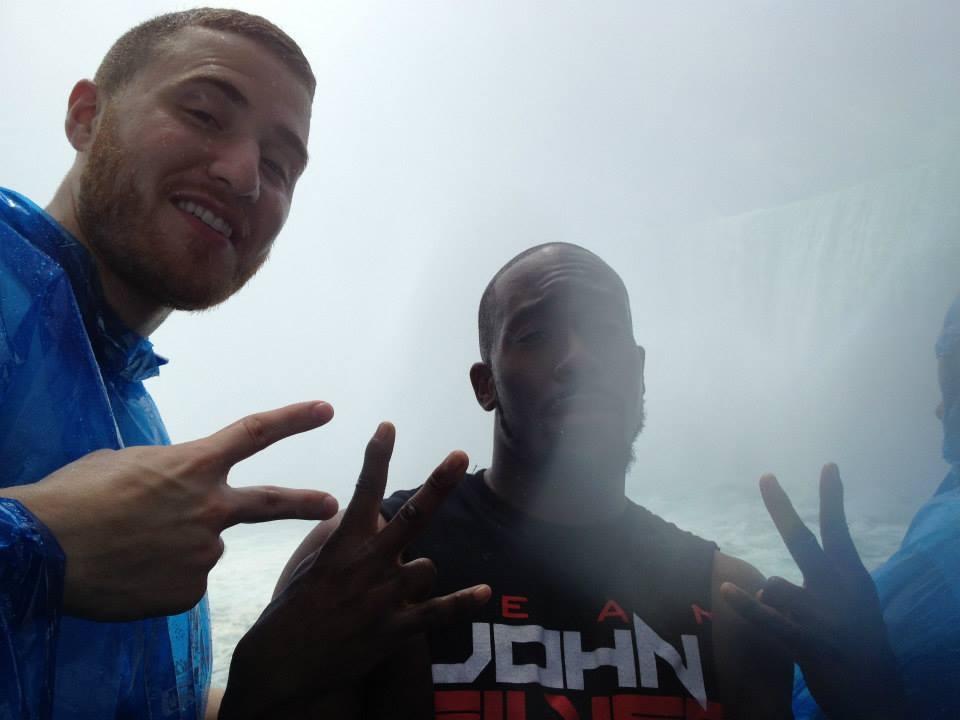 Mike Posner and DJ Dubz on the Maid of the Mist boat tour of Niagara Falls 7/15/13
Photo by DJ Dubz
facebook.com/IamDJDubz
