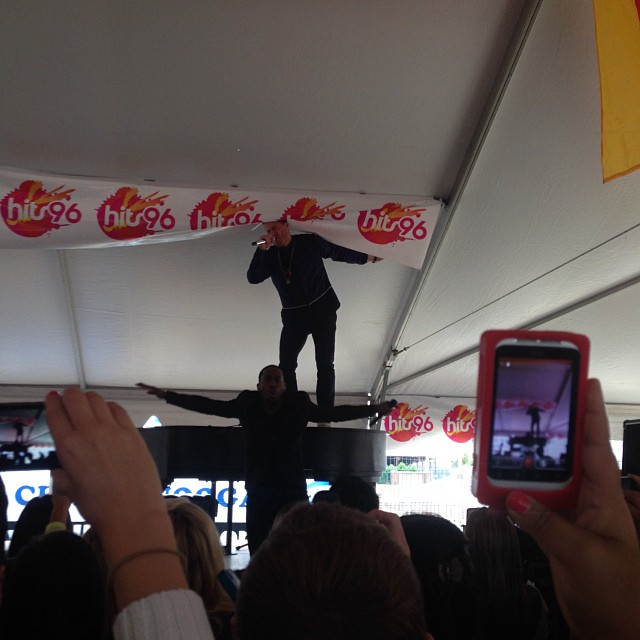 Mike Posner and DJ Dubz performing at Oktoberfest 2013 - Chattanooga, TN 10/19/13
Instagram @gustavoluck
