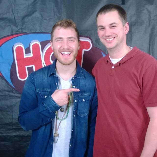 Mike Posner with DJ Ritz at the HOT 103.5 FM radio station - Sacramento, CA 1/8/14
Instagram @thedjritz
