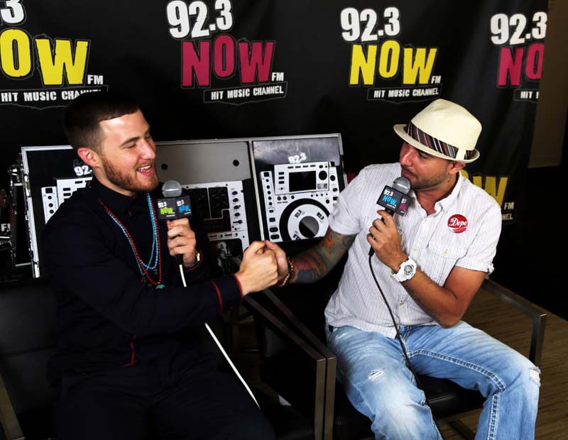 Mike Posner and DJ Toro at 92.3 NOW in NYC 8/5/13
Photo by 92.3 NOW
923now.cbslocal.com
