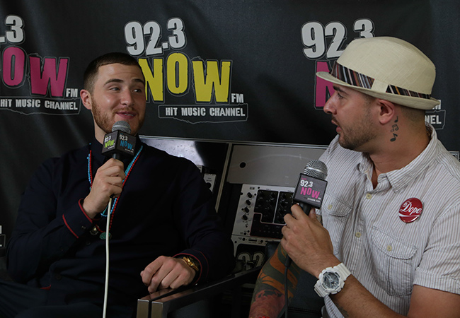 Mike Posner and DJ Toro at 92.3 NOW in NYC 8/5/13
Photo by 92.3 NOW
923now.cbslocal.com
