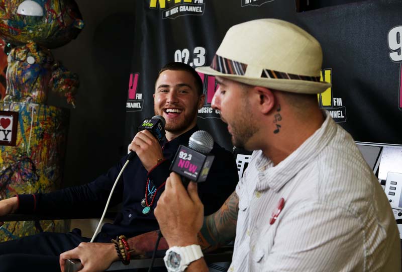 Mike Posner and DJ Toro at 92.3 NOW in NYC 8/5/13
Photo by 92.3 NOW
923now.cbslocal.com
