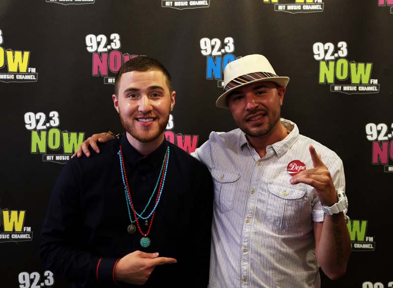 Mike Posner and DJ Toro at 92.3 NOW in NYC 8/5/13
Photo by 92.3 NOW
923now.cbslocal.com
