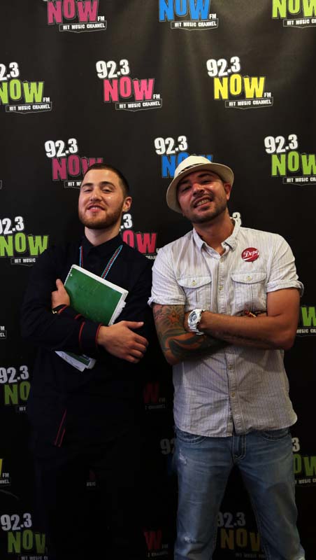 Mike Posner and DJ Toro at 92.3 NOW in NYC 8/5/13
Photo by 92.3 NOW
923now.cbslocal.com
